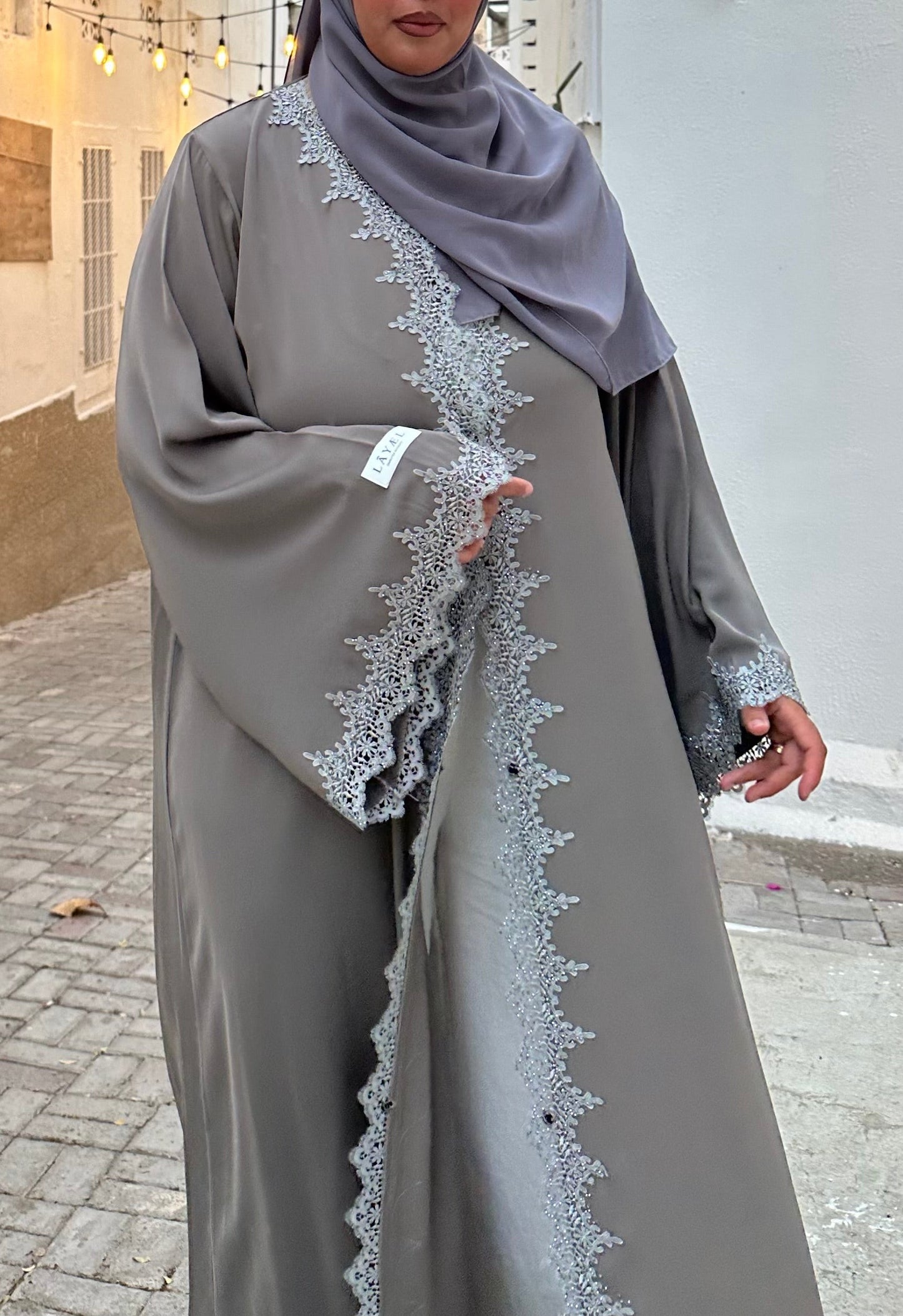 Abaya Grey