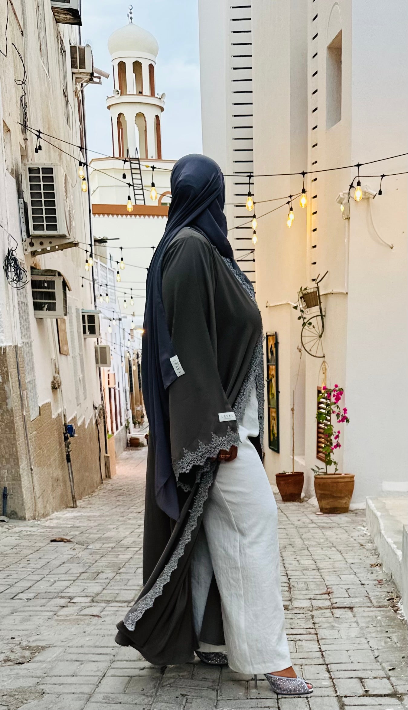 Abaya Grey