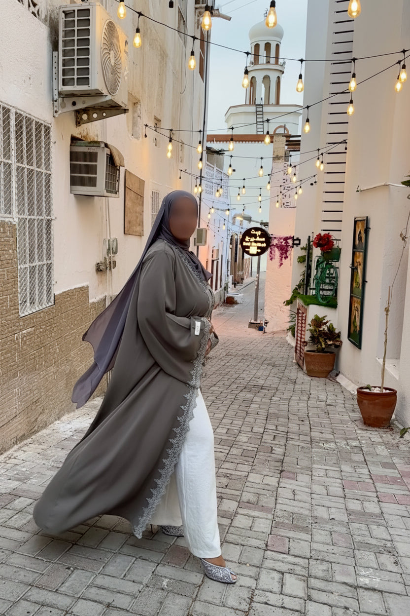 Abaya Grey