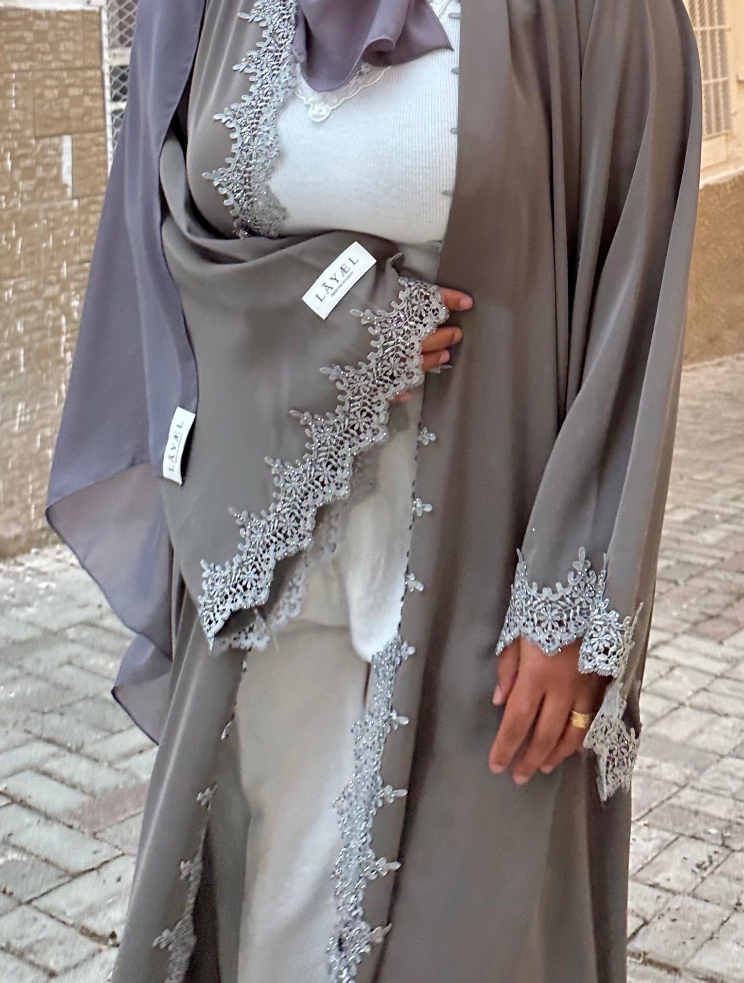 Abaya Grey