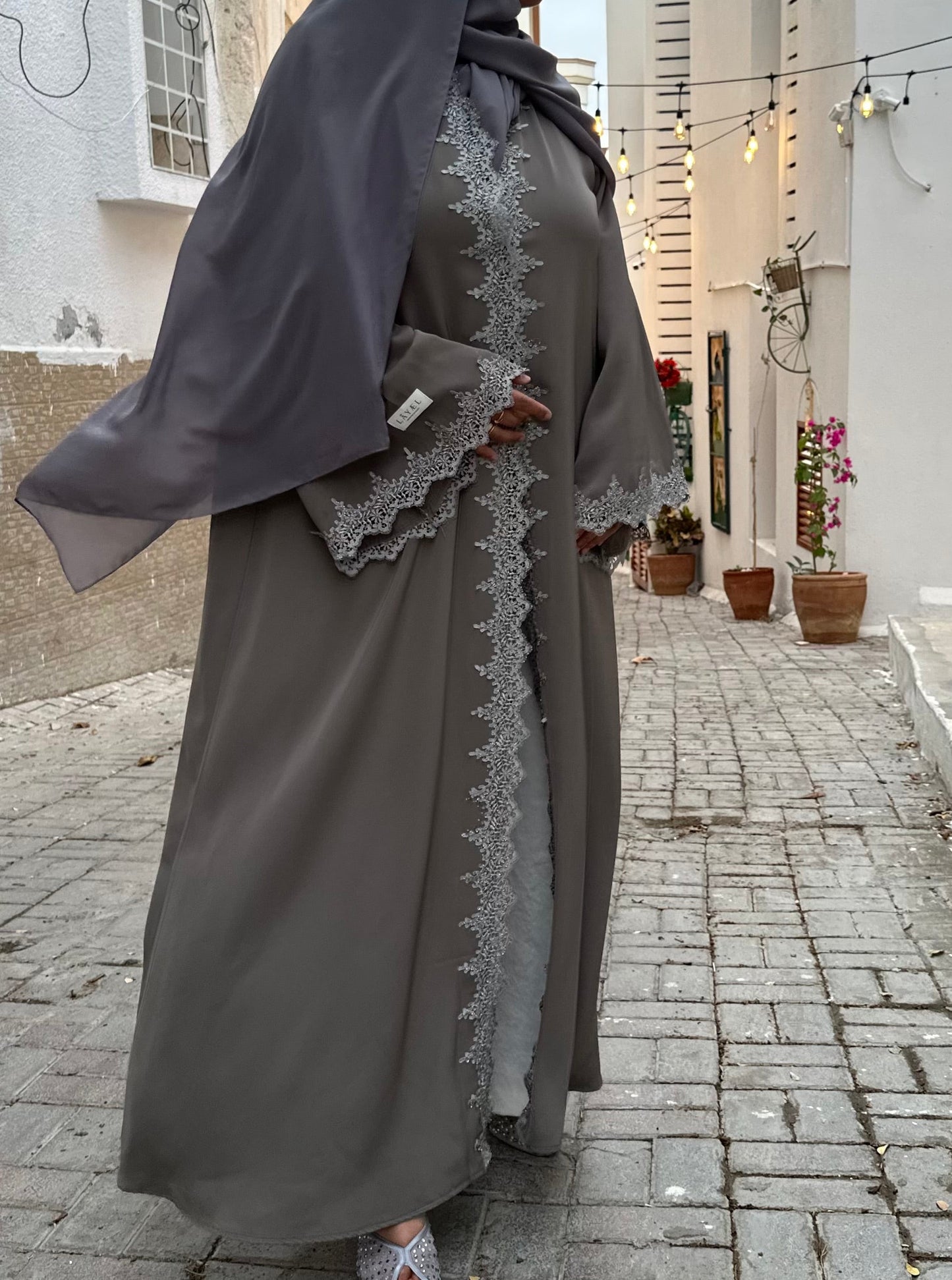 Abaya Grey